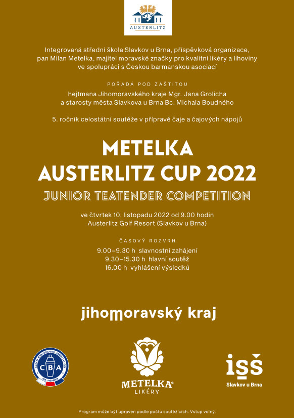 Pozvánka Junior Teatender Competition 2022